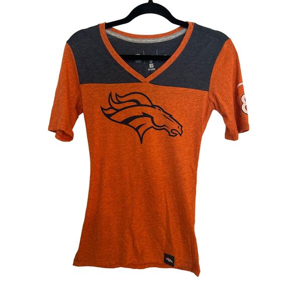 Nike Tops - Denver Broncos Manning v-neck fitted tee, Size xs